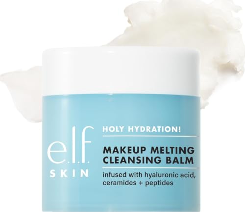 e.l.f. SKIN Holy Hydration! Makeup Melting Cleansing Balm, Face Cleanser & Makeup Remover, Infused with Hyaluronic Acid to Hydrate Skin