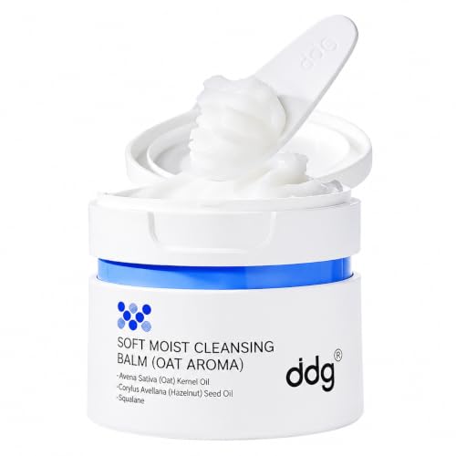 ddg Soft Moist Cleansing Balm,Makeup Remover Balm for Sensitive Skin,Eye Makeup Remover & Facial Cleanser for Waterproof Makeup Removal,Oil Based Balm,Nourishing & Hydrating,3.38 fl oz/100ml