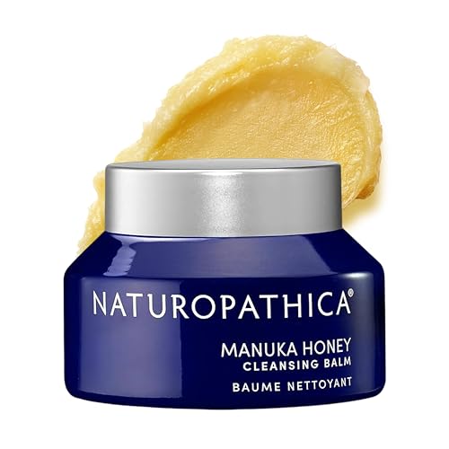 Naturopathica Manuka Honey Cleansing Balm - Daily Facial Cleanser - Moisturizes, Nourishes and Rejuvenates Skin - Vegan, Made in USA, 2.8 oz. (80 ml)