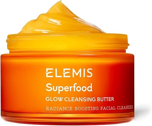 ELEMIS Superfood AHA Glow Cleansing Butter, Daily Facial Cleanser/Mask — Our hands-on testing setup for best luxury cleansing balm