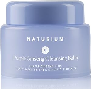 Naturium Purple Ginseng Cleansing Balm Plus Plant-Based Esters & Linoleic-Rich Oils, S