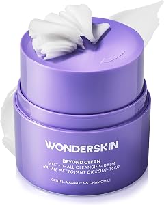 Wonderskin Cleansing Balm - Melt It All Balm to Milk Makeup Remover, Gentle Hydrating Face